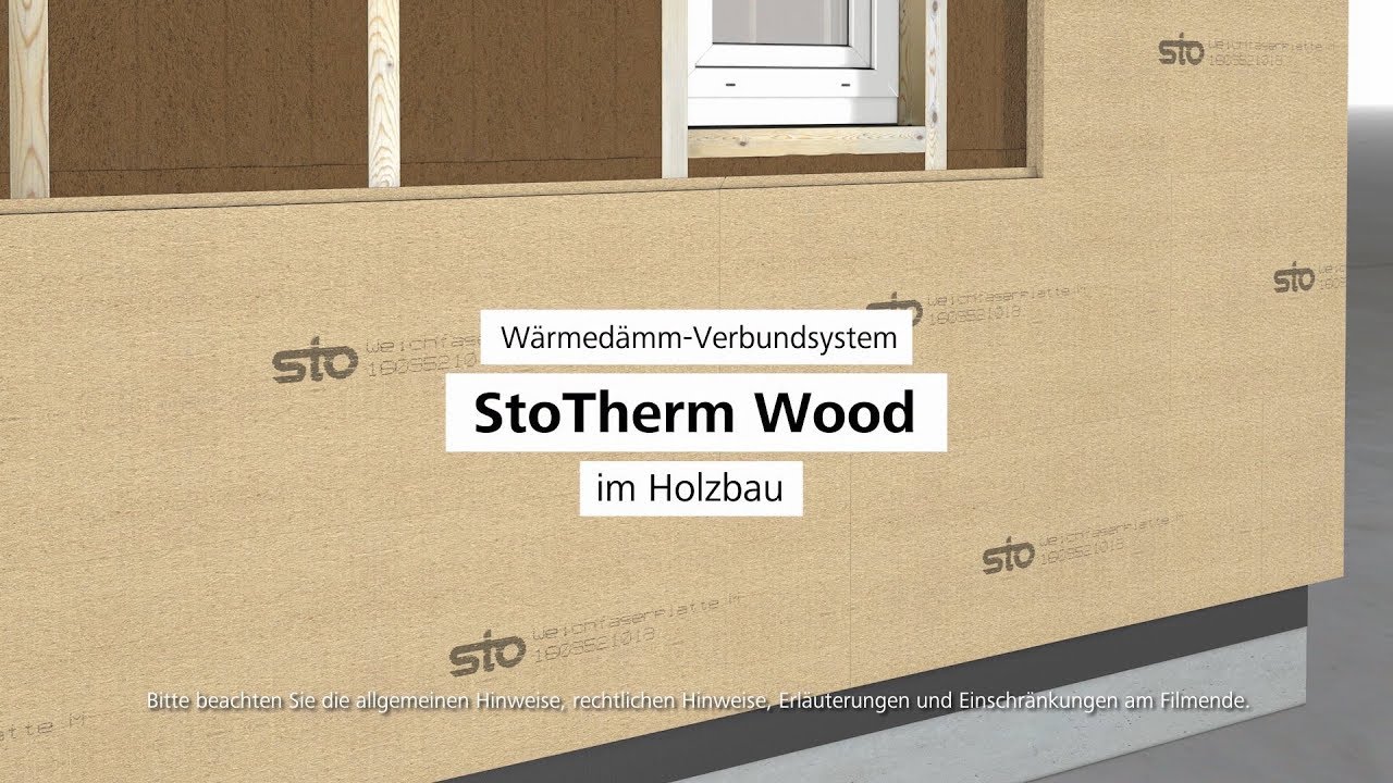 Wärmedämm-Verbundsystem StoTherm Wood im Holzbau