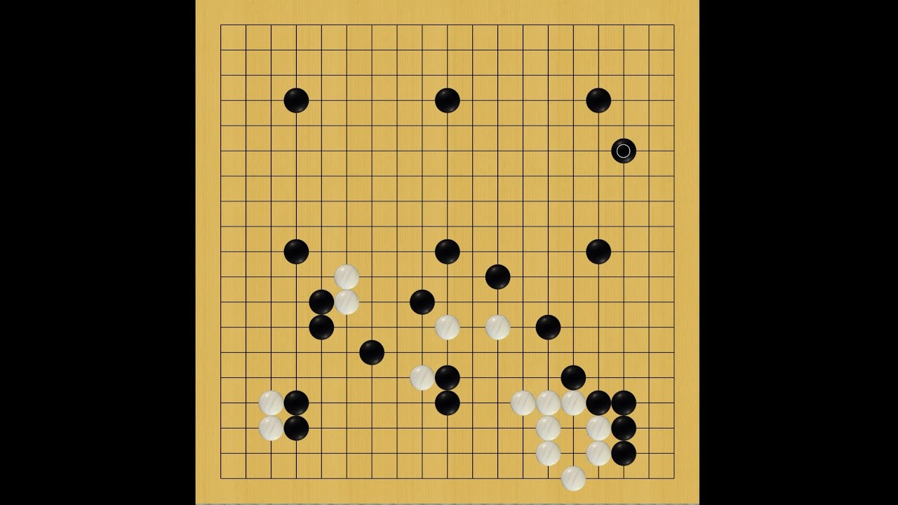 【囲碁の師匠katago自己対局観戦実況】61 九子局(井目)【囲碁】