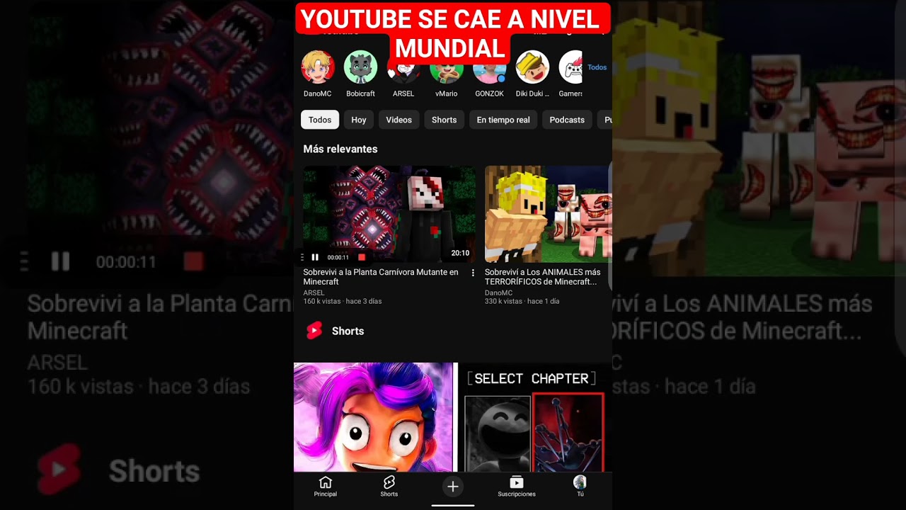 yt se cay&oacute; hoy 17/02 #danomc