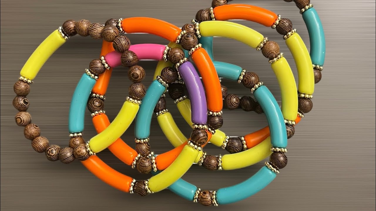 How to make stretch noodle bracelets