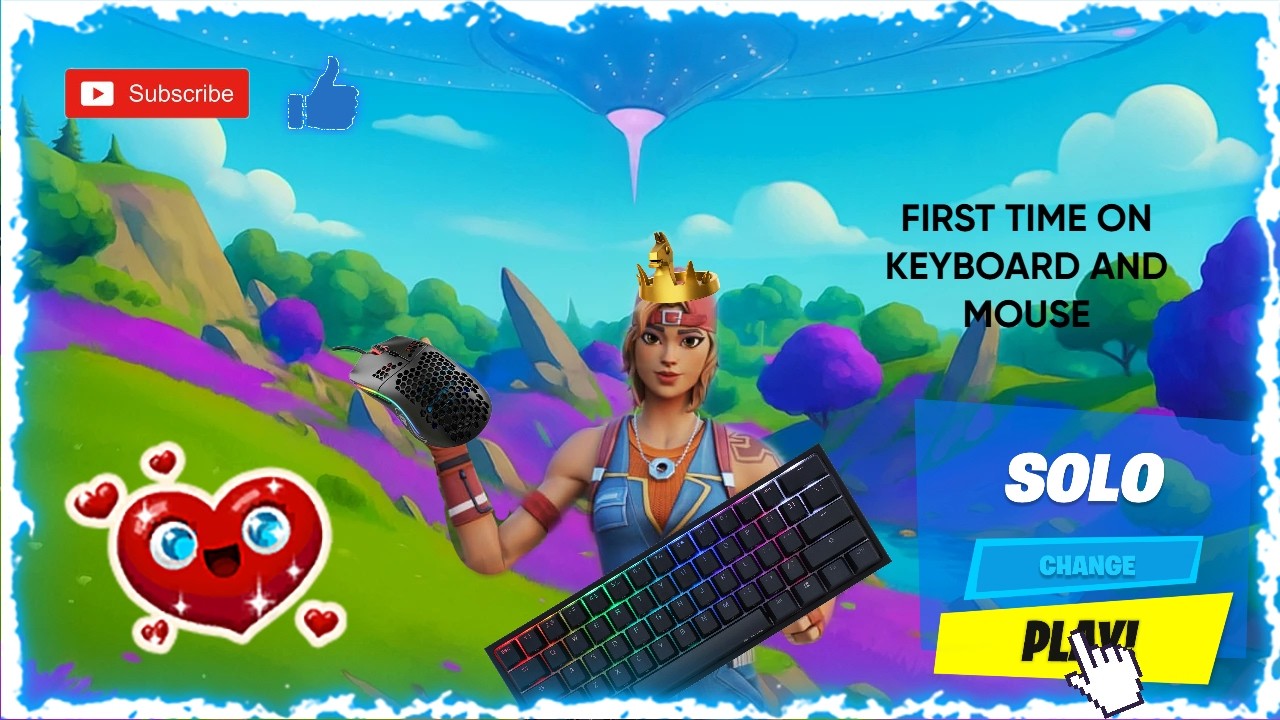 I played Fortnite on keyboard and mouse for the first time