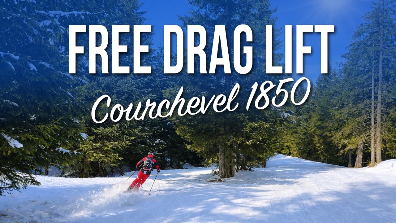 Free Ski Lift in Courchevel 1850 | Cospillot Run