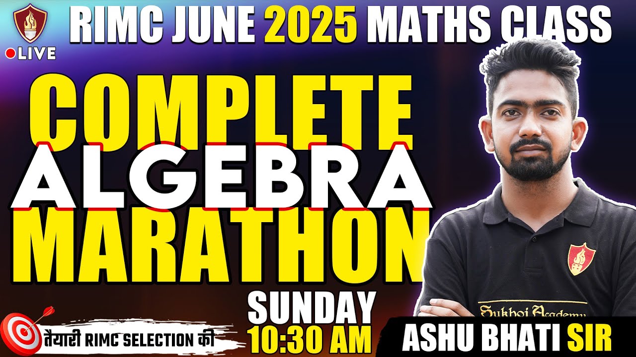 RIMC Maths Marathon | Complete Algebra Marathon | RIMC Online Coaching Classes 2025