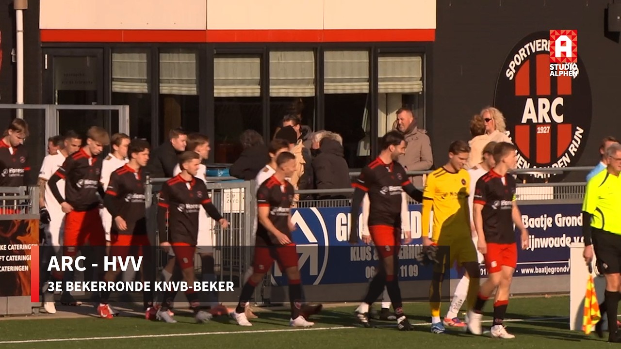 Samenvatting KNVB-bekerwedstrijd ARC - HVV (14 februari 2026)