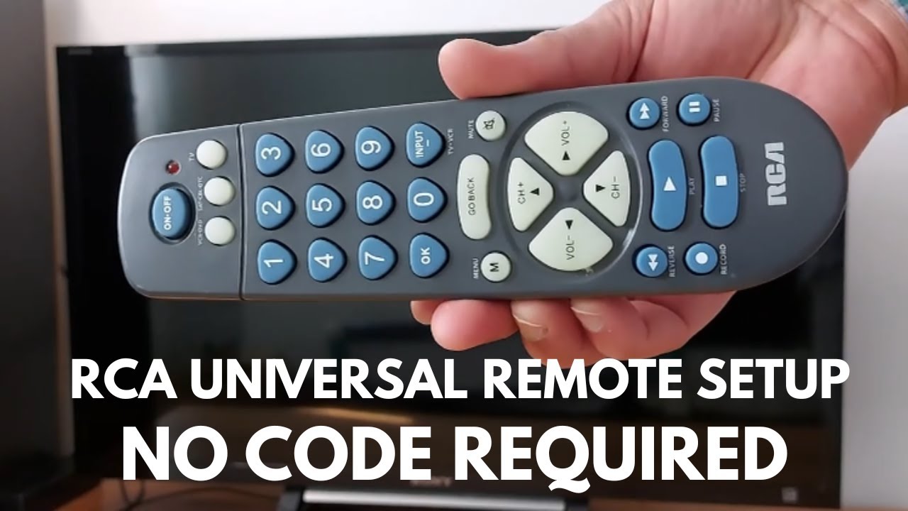 How to set up a universal TV remote without codes, easy remote