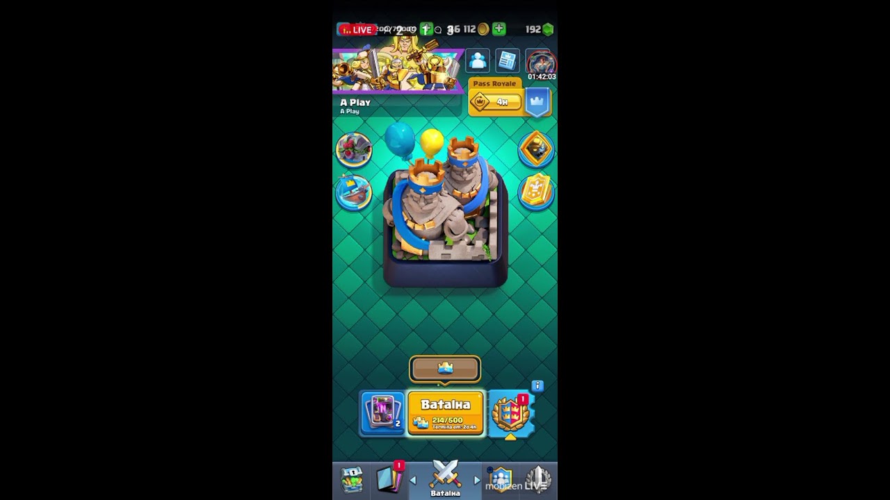 CLASH ROYALE NO FRIO COM A NOITE CHEGANDO