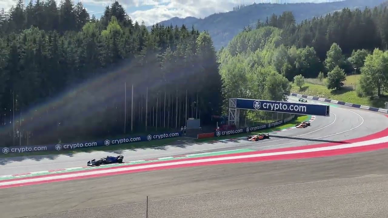 Formula 1 Austrian GP Sprint Race View From Turn 9 and 10