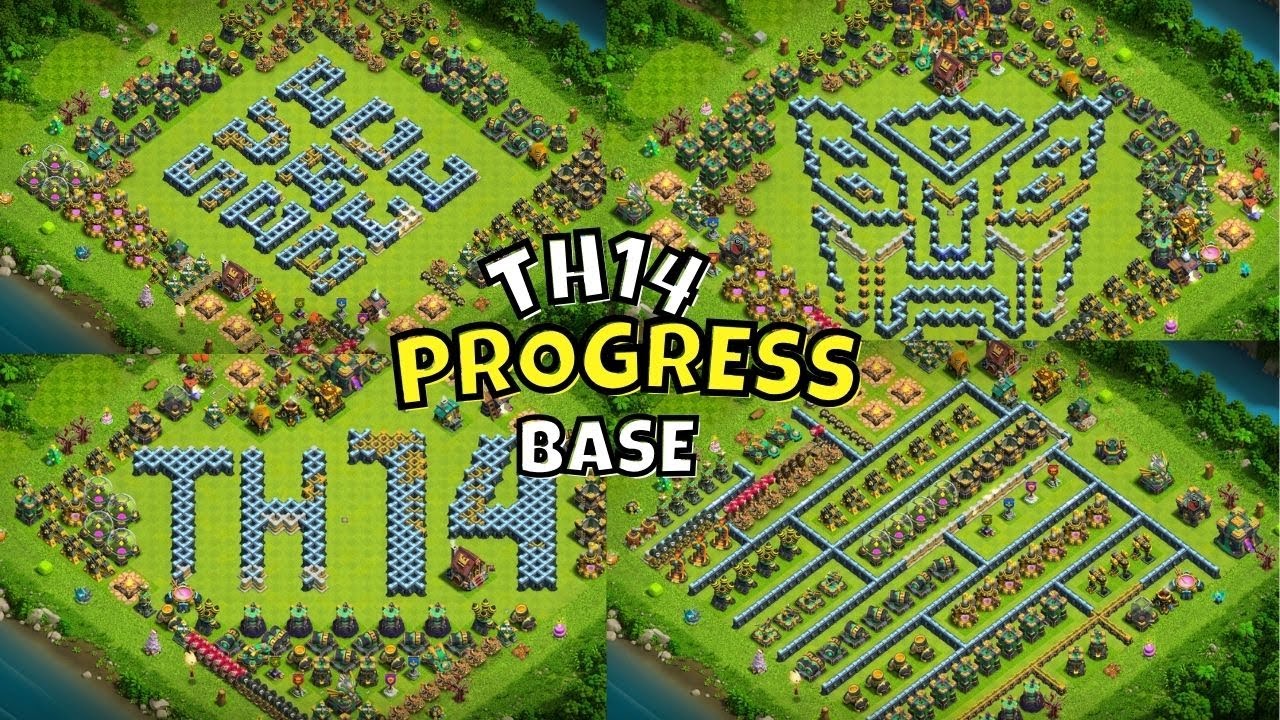 TOP 12! NEW Best TH14 progress base...LINK IN DESCRIPTION⬇️ #clashofclans #th14 #th14basewithlink 