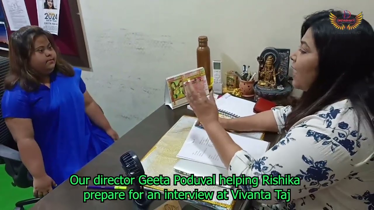 Empowering Journey: Geeta Poduval mentors Rishika for Taj Vivanta interview!
