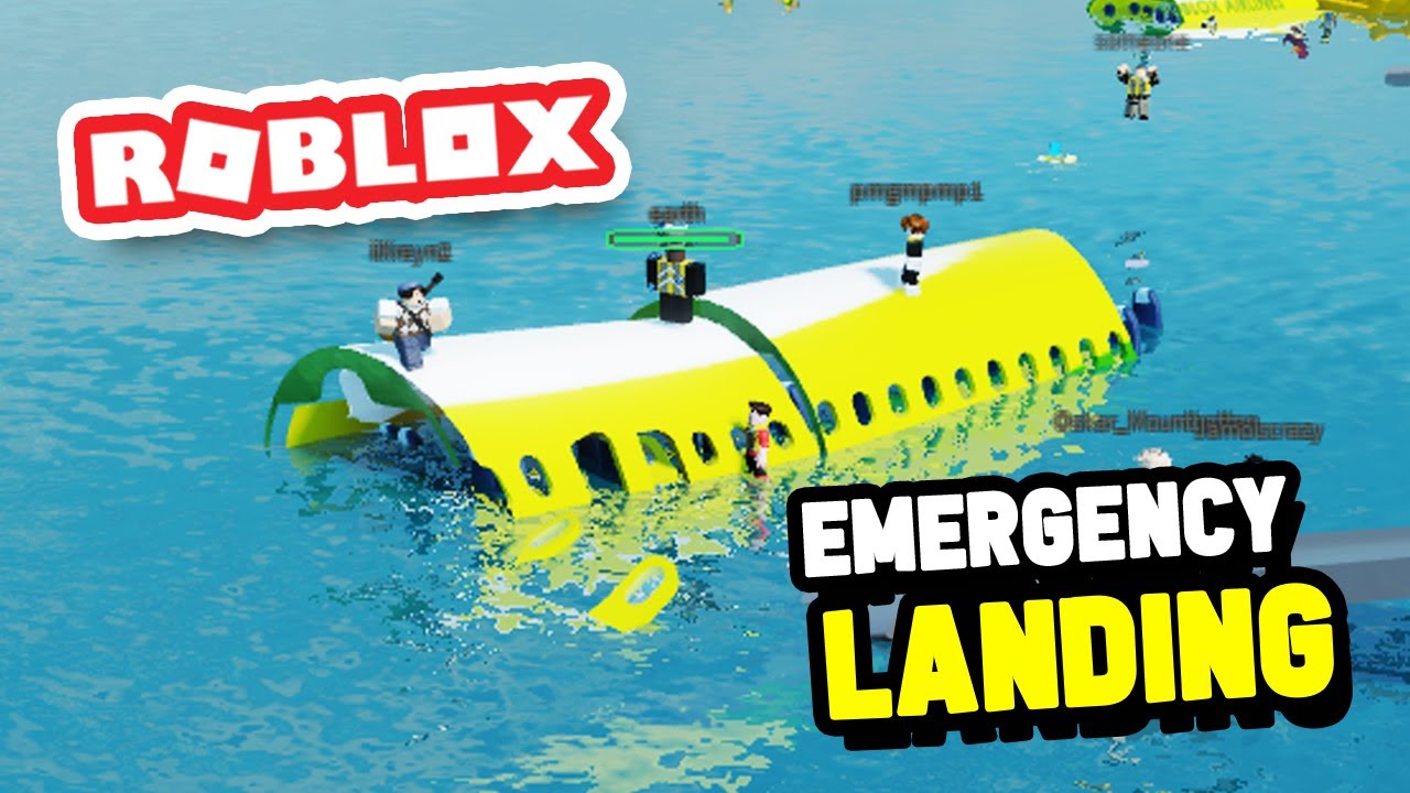 My Plane CRASH LANDED In The Sea In Emergency Landing (Roblox)