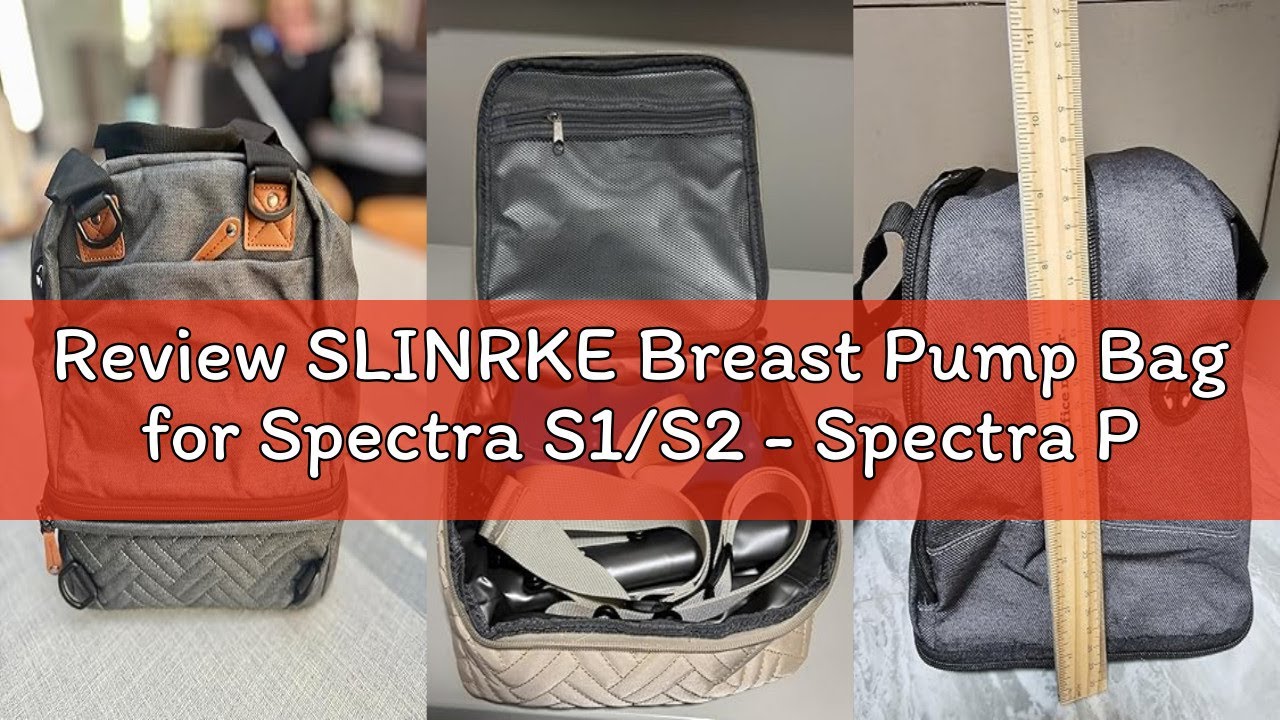 Review SLINRKE Breast Pump Bag for Spectra S1/S2 - Spectra Pump Bag with Ice Pack & Waterproof Mat,