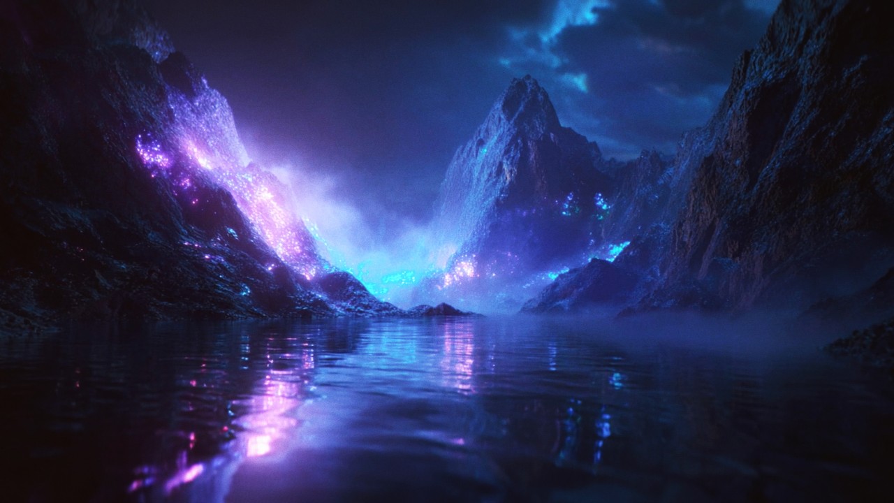 Bioluminescent Valley – Soft Sci-Fi Ambient for Focus & Calm