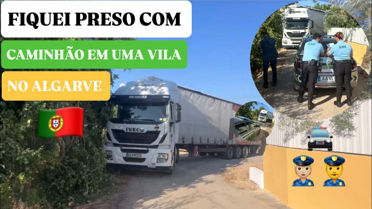FIQUEI PRESO COM CAMINHÃO EM UMA VILA NO ALGARVE #portugal  | PRIMEIRA SEMANA DE EXPERIÊNCIA SOZINHO