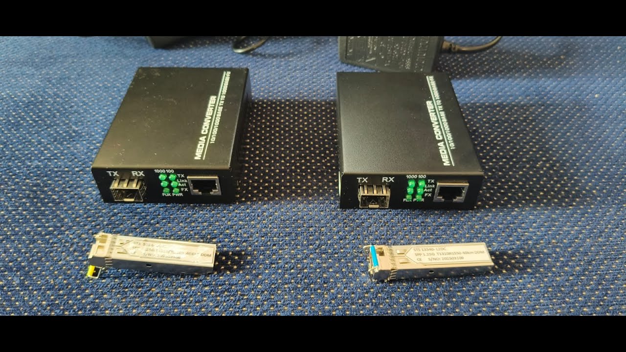 FIBER ETHERNET MEDIA CONVERTER PAIR  WITH 40Km SFP BIDI from SUNDAR TECHNO SOLUTIONS, BANGALORE