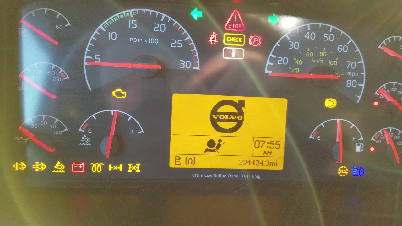 Volvo D13 diesel cold start -12&deg;C(night-16&deg;C) Вольво д13 холодный пуск дизель