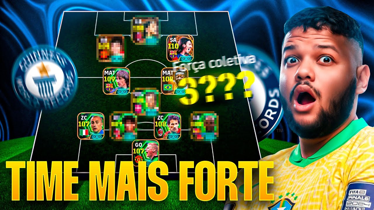 MONTEI O TIME MAIS FORTE DO MUNDO? Efootball Mobile