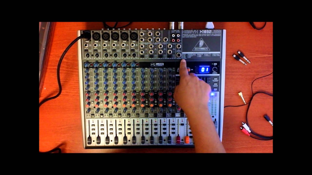 A review of the Behringer XENYX X1832USB Small Format Mixer