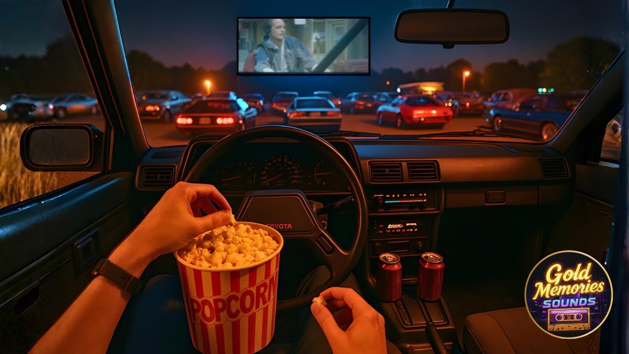🎶✨ POV Drive-In Movie Theater 🍿📽️ Friday Night In The 80s 🌌 Synthwave, Retrowave, Nostalgic mix