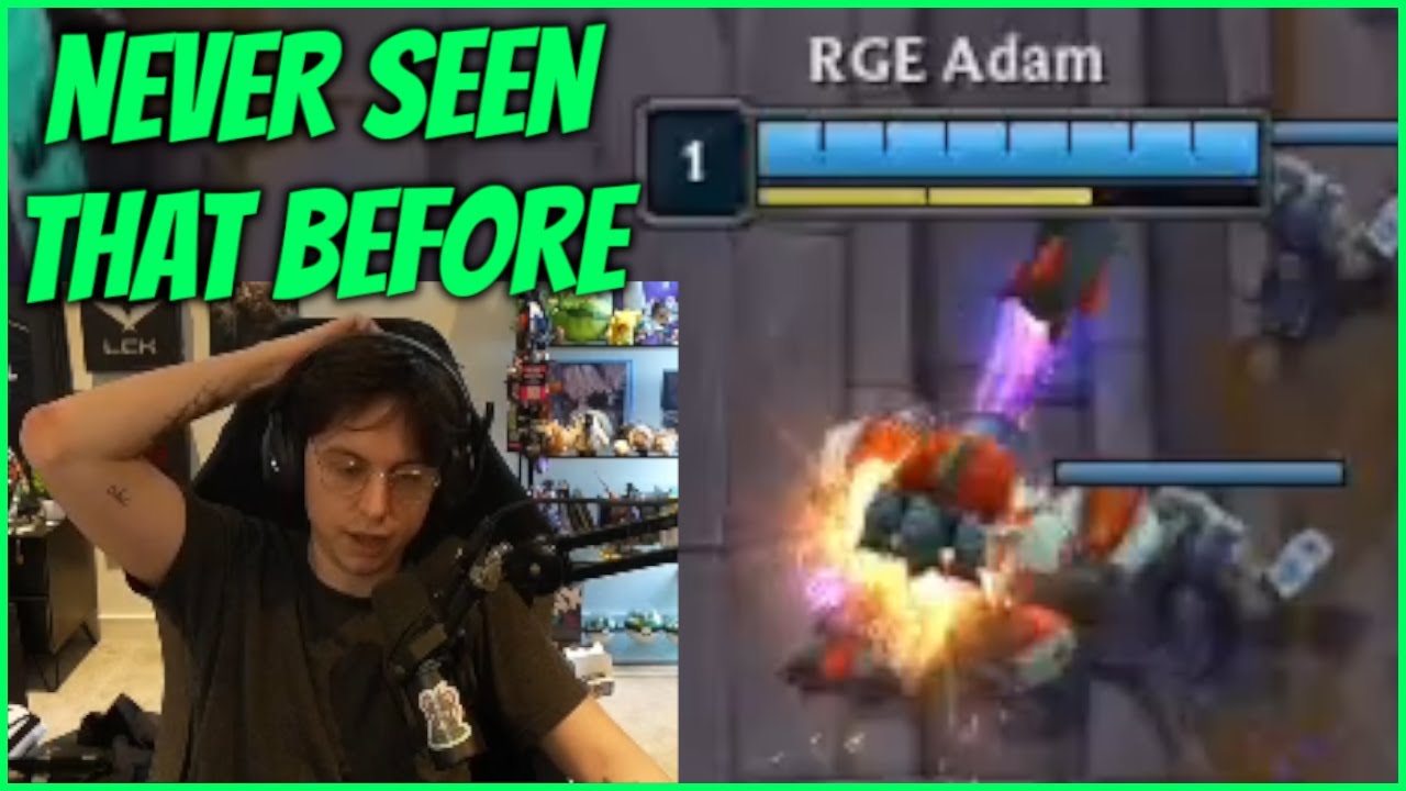 Caedrel Reacts To Adam's Level 1 Rumble Trick