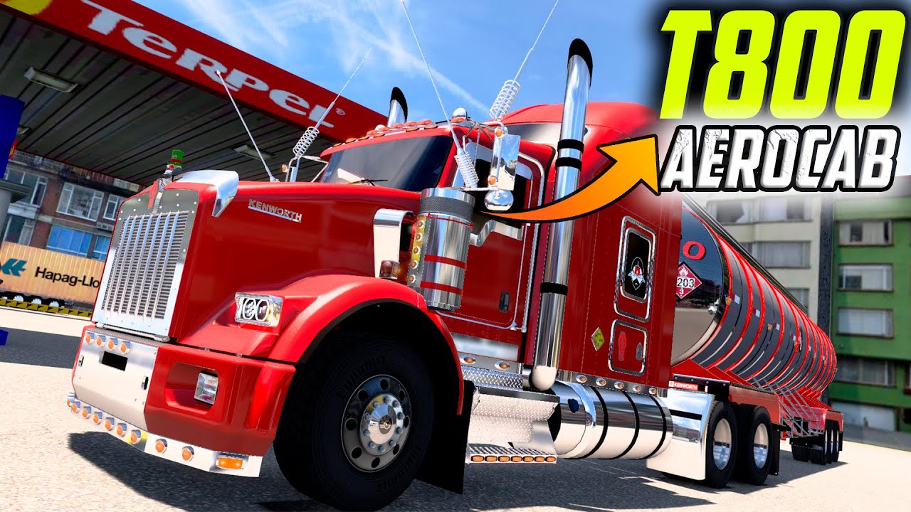 MOD ats 1.58 T800 Kenworth AEROCAP +Trailer | PC y Android American truck Simulador