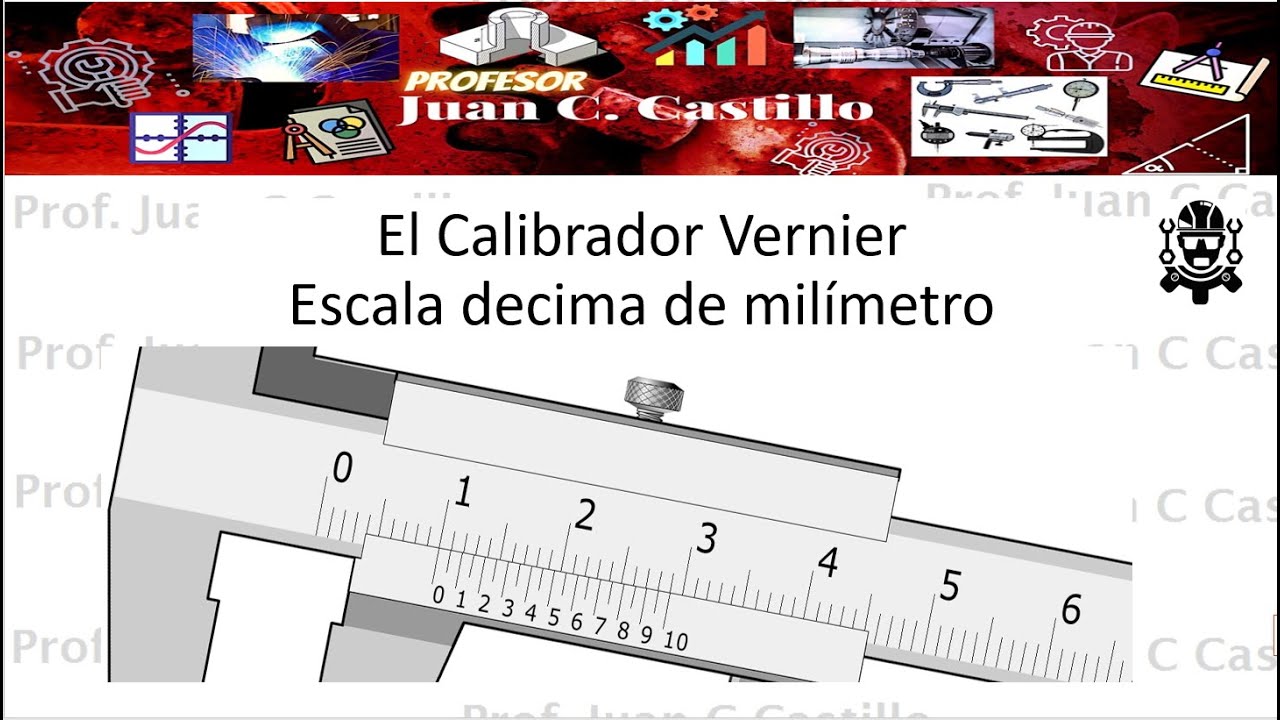 El Calibrador Vernier Escala Decimal 0.10 mm