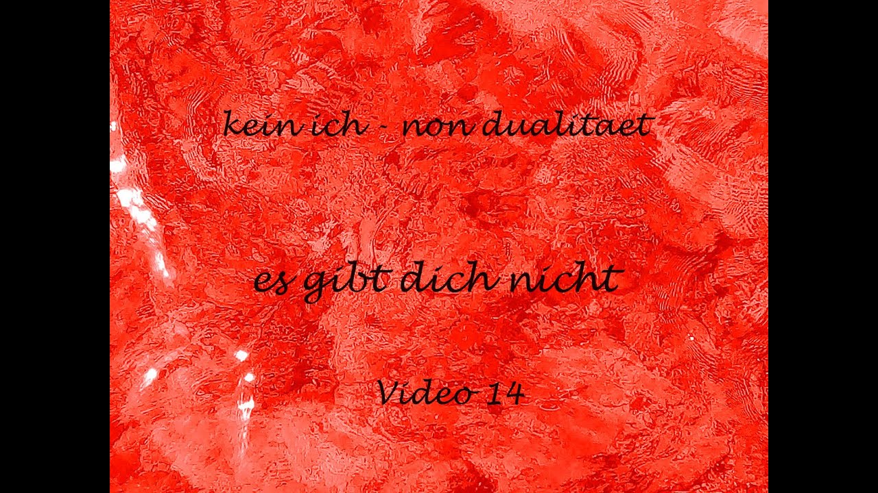 Es gibt dich nicht (v.14, kein ich - non dualitaet)#nichtdualität #nondualität #aufwachen