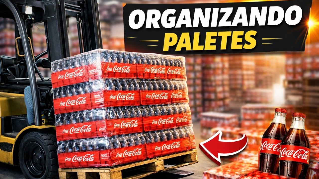Rotina de um Operador de Empilhadeira: Como Mover e Organizar Paletes de Coca-Cola
