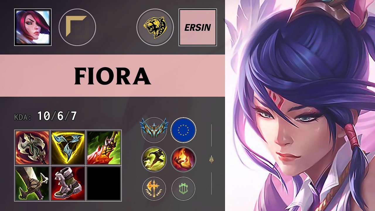 (BW Ersin) Fiora Top vs Aatrox - EUW Challenger Patch 26.12