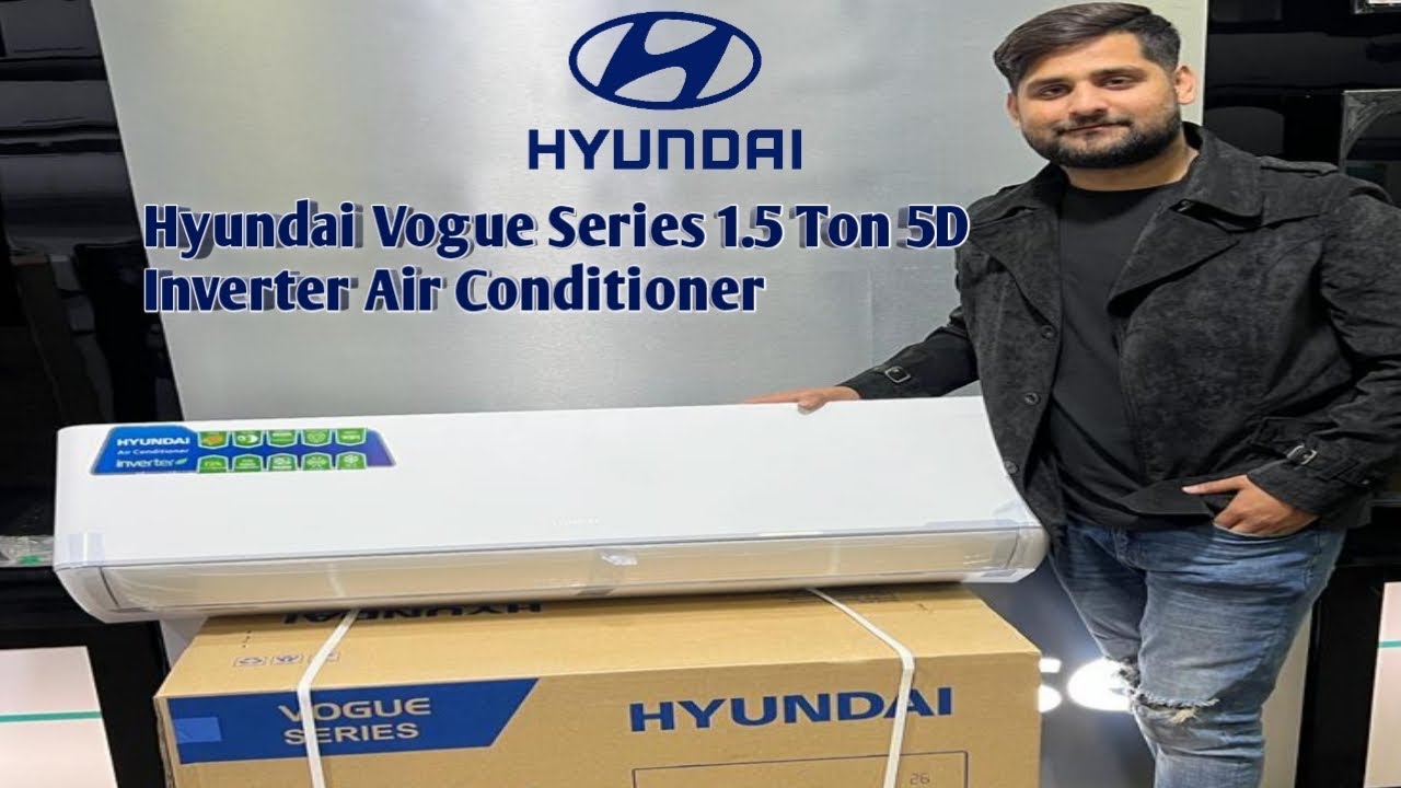 Hyundai Inverter Ac Vogue series/twin rotary compresser upto 75% saving/2022