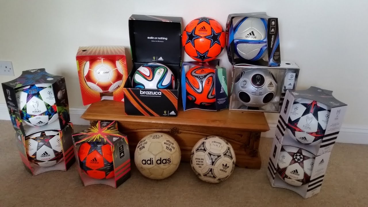 Official Match Ball football collection. New Jun 2015. World Cup, Brazuca, Finale, Etrusco, Gamarada