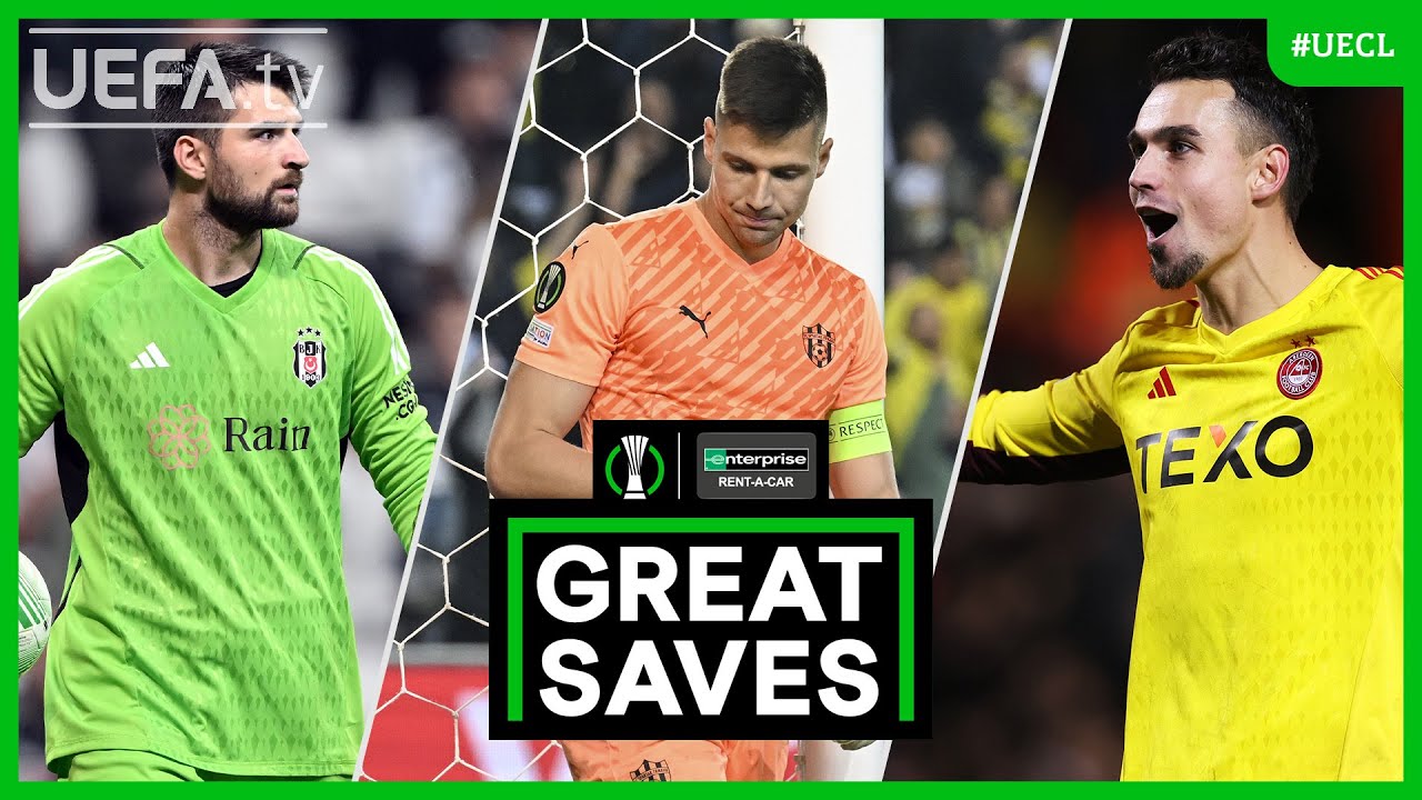 #UECL Great Saves Matchday 6 | Tak&aacute;č, Roos, Destanoğlu...