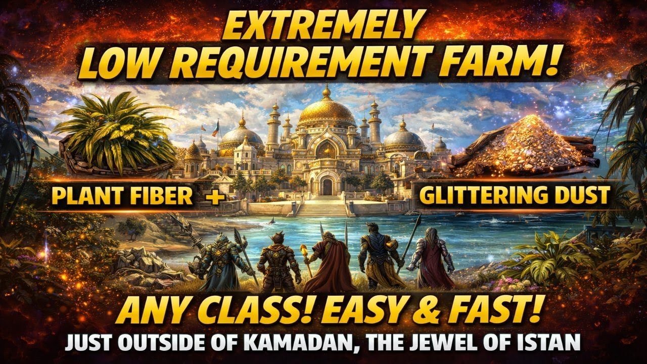 “EXTREMELY Low Requirement Farm Guild Wars 1 💰 Any Class | Plant Fiber & Glittering Dust (Kamadan)”