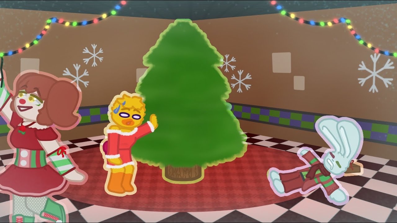 Minecraft FNaF - Christmas decorating!