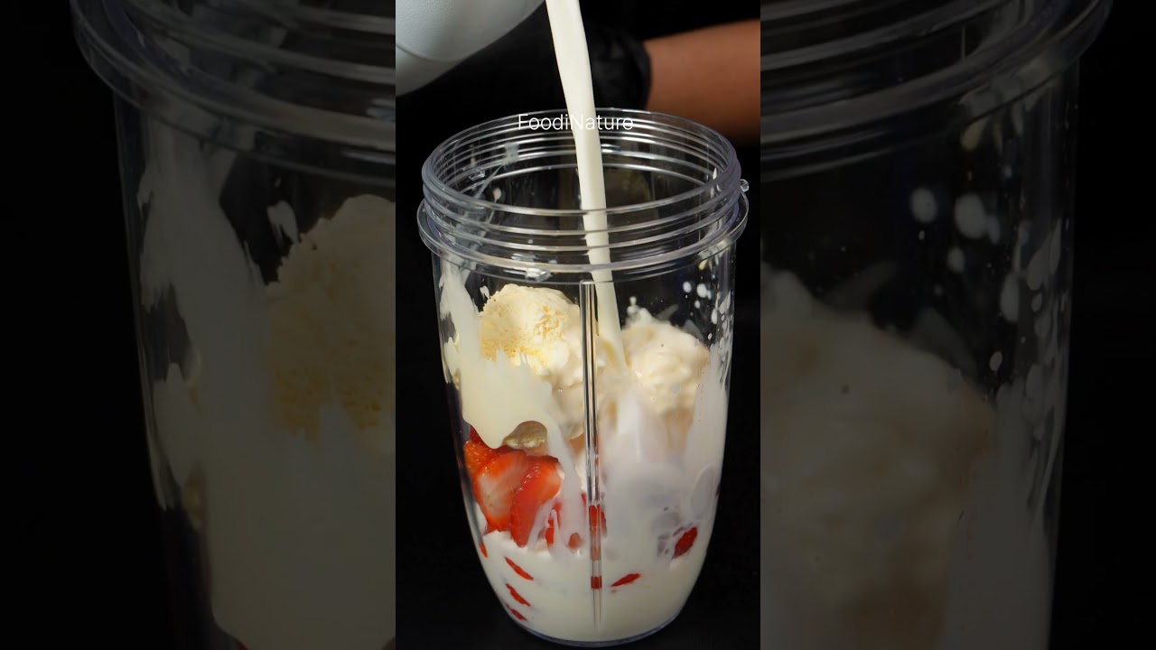 Strawberry Milkshake #shorts