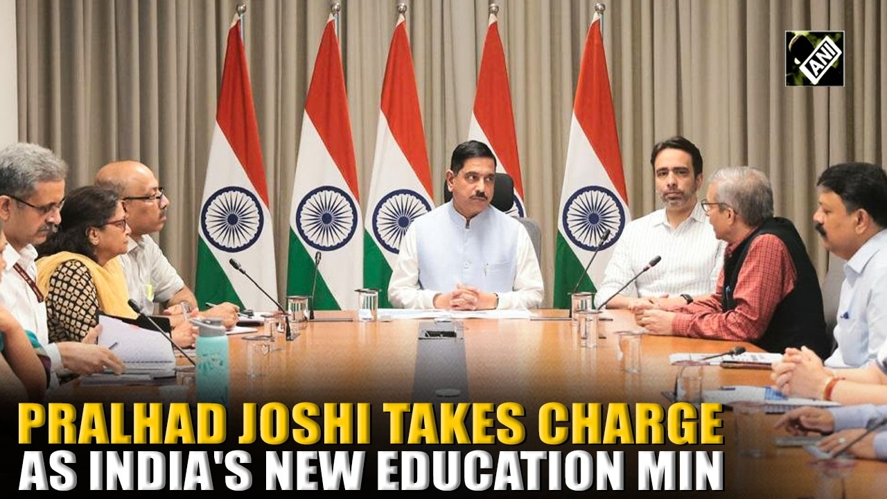 BJP's Pralhad Joshi takes charge as India's new Union Education Minister after Pradhan's resignation