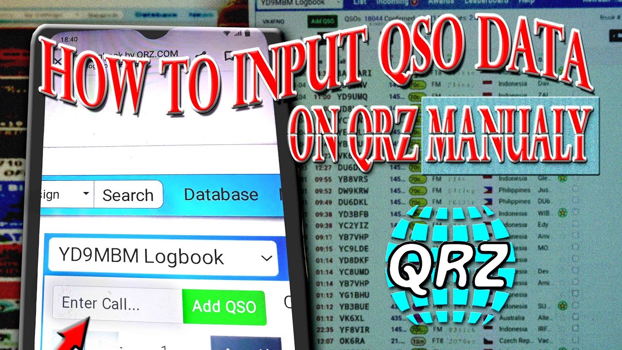 MANUAL, INPUT DATA QSO PADA QRZ.COM
