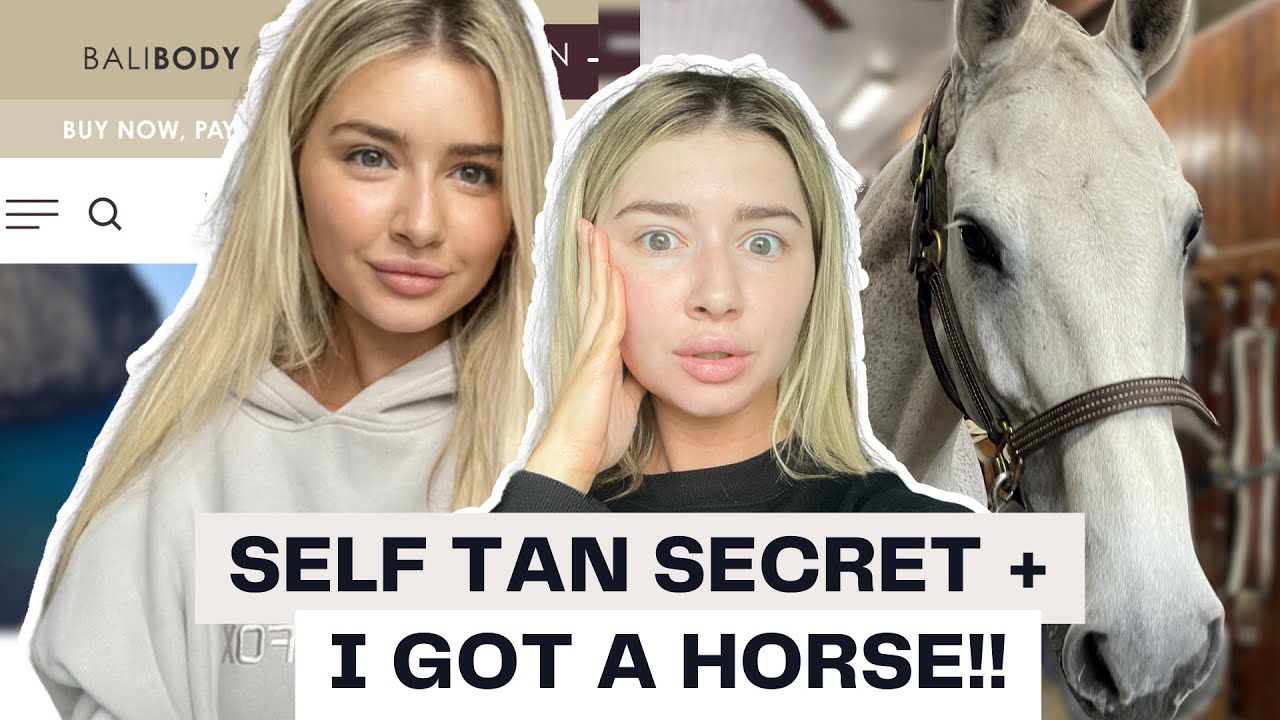 My Favorite Self Tanning Hack + Come With Me To Meet My Horse