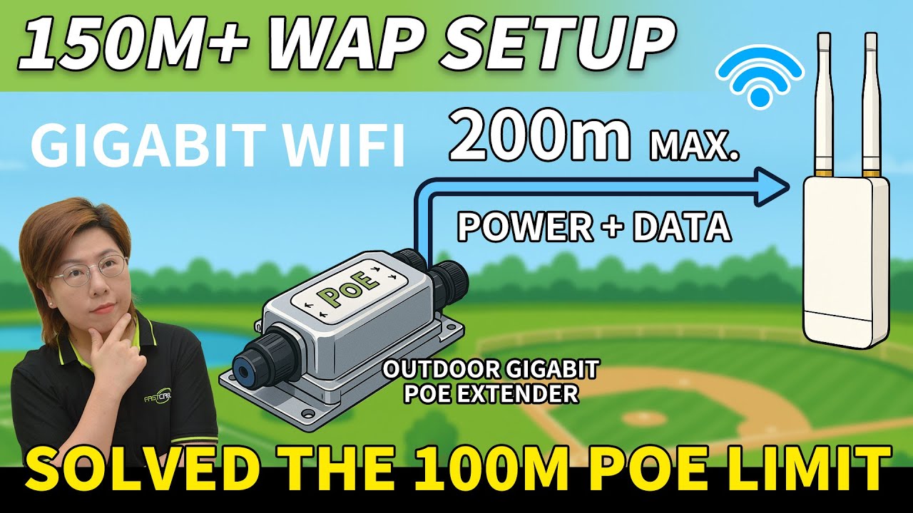 Parte 2: Cómo solucionamos el límite de PoE de 100 m | Expansión WiFi Gigabit para exteriores