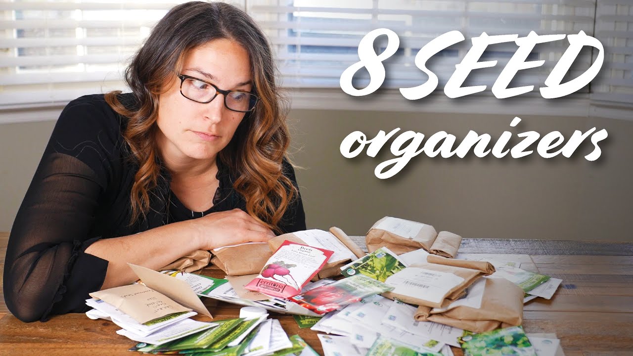 8 Seed Organizers + My DIY Seed Storage Box System