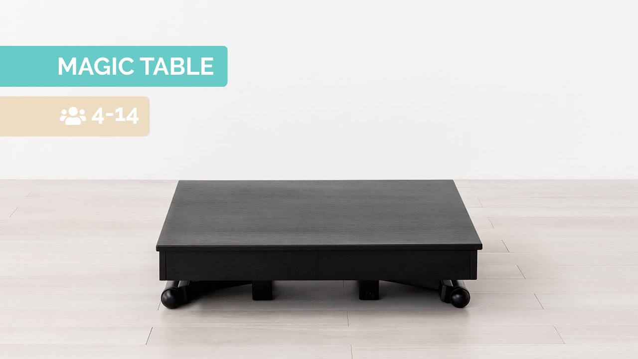Folding magic tables LG LESMO - From coffee table to dining table in seconds (2020)