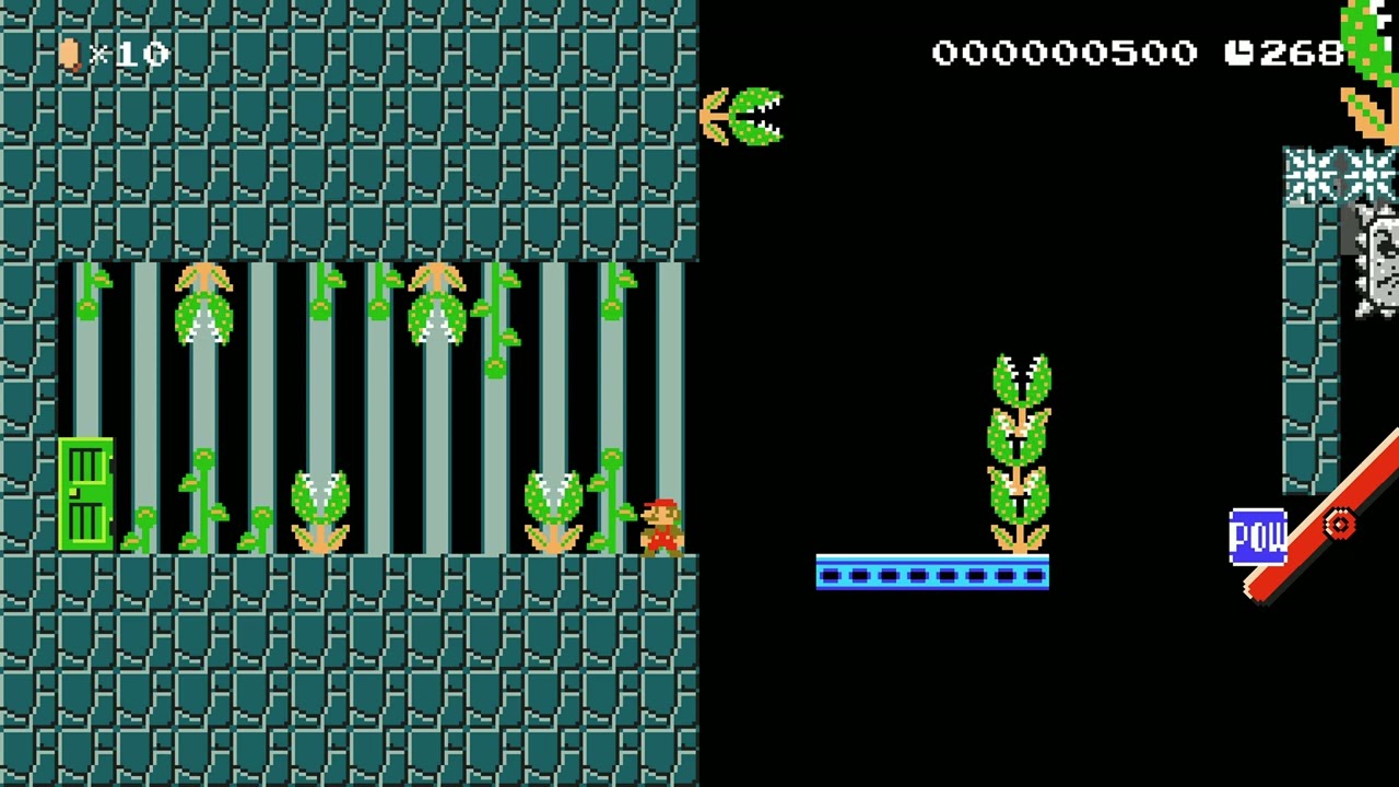 ☆⌒▼piranha cove [platforming]★⌒▽ by colorful m 🍄Super Mario Maker 2 Switch 2 No Commentary #dsk