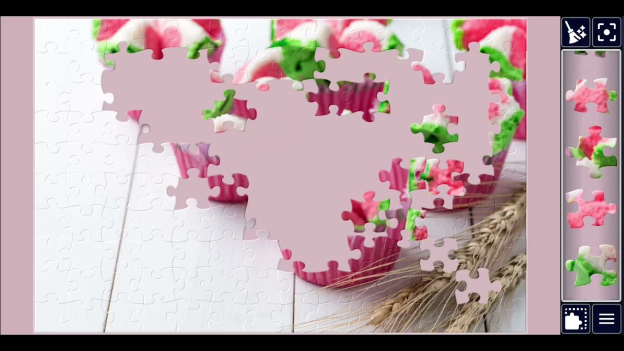 Watermelon-Shaped Steamed Cupcakes💞🥰🎉jigsawpuzzle🧩🧩//#viralvideo #videos @jigsawpuzzle667 