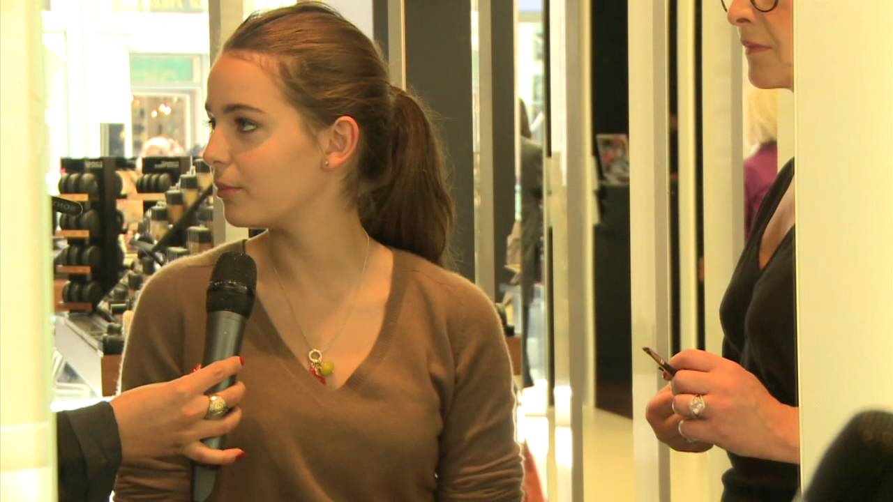 Meeting between Céline Buckens, a young Belgian student and fashion designer Christophe Josse