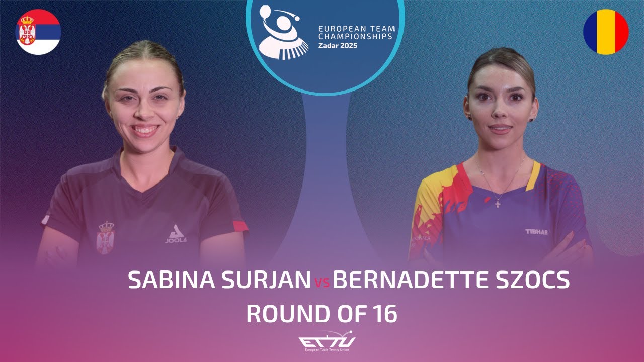 SABINA SURJAN (SRB) vs BERNADETTE SZOCS (ROU) | European Championships - Round of 16 | Highlights