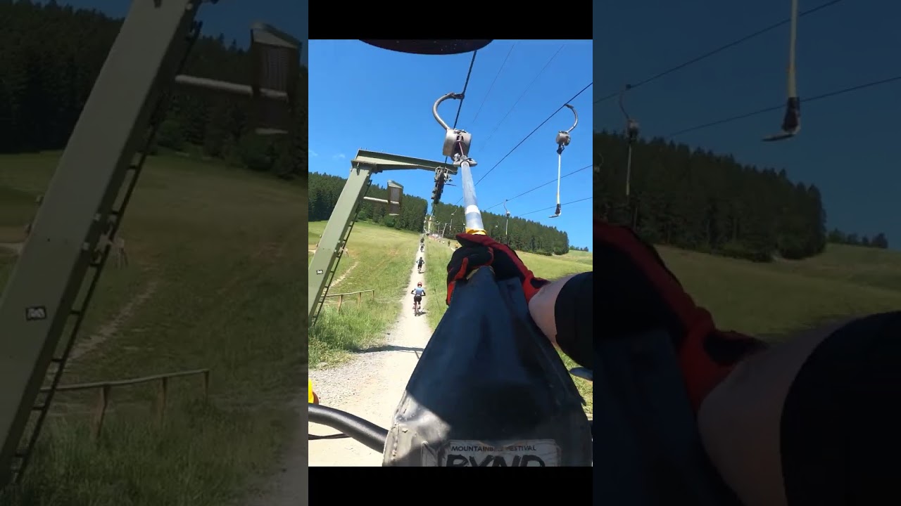 So l&auml;uft das mit dem Schlepplift im Greenhill-Bikepark👌