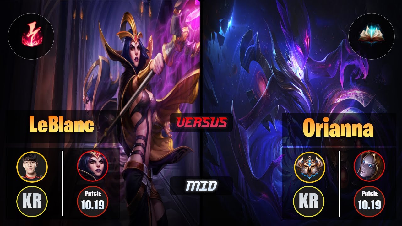Tarzan LEBLANC (Mid) [Electrocute] VS ORIANNA - Challenger KR Patch 10.19