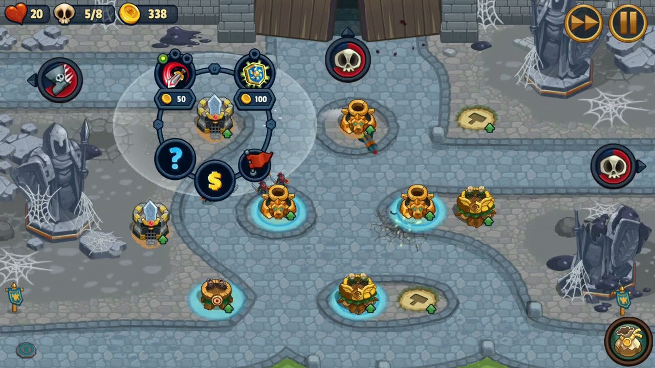 Realm Defense - World 1 | Level 20 (Pridefall Castle) | Towers Only Mode | 3 Stars | No Spell