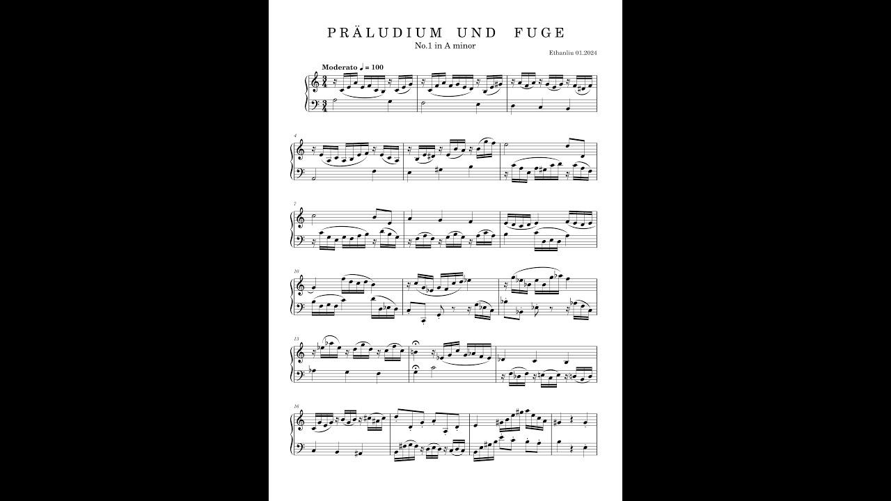 Präludium und Fuge No.5 - in F sharp minor