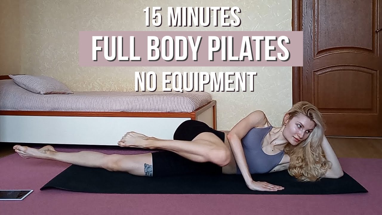 15 MIN FULL BODY PILATES WORKOUT // Intermediate Pilates Class (No Equipment)