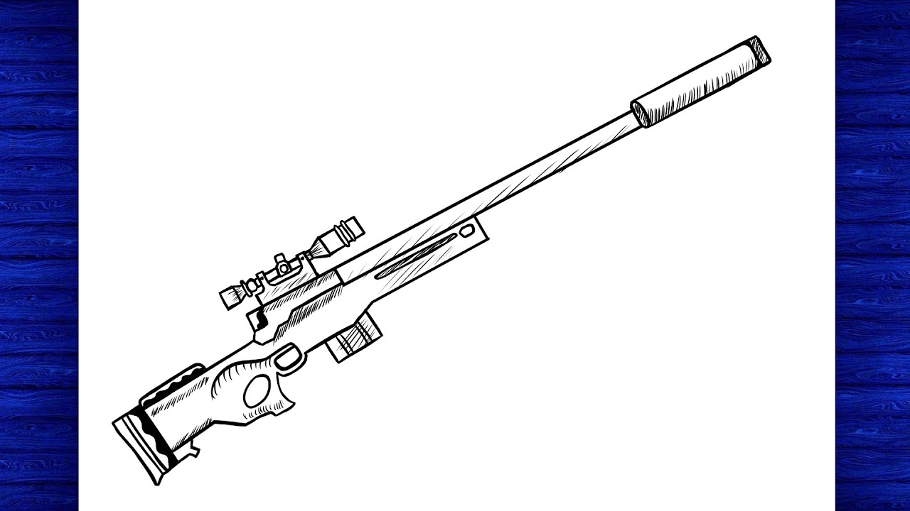 Como desenhar snipe AWM